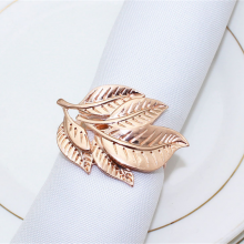 New Design Leaf Designed Napkin Ring Forest Theme Wedding thumbnail-2