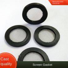 6-minute Rubber Edge-wrapped Rubber Gasket, Water Meter Filter Screen With Filter Pad, Flat Seal, 304 Filter Screen, 40 Mesh, Yufeng thumbnail-2