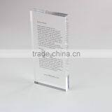 Acrylic Text Block Clear Acrylic Cube Block Solid Acrylic Block Nameplate RL001