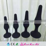Top Selling Black Silicone Waterproof Silicone Anal Plugs Butt Plugs Strong Suction Cup Silicone Butt Plug for Couple thumbnail-4