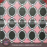 Promotion Custom Red and Purple Latest Net Embroidery Designs Elastic Mesh Fabric for Girls Dress thumbnail-3