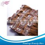 Fashional Colored 100% Human Remy Silky Lace Clip in Hair Extensions thumbnail-1