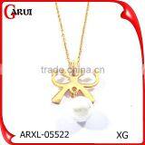 Wholesale Ballerina Necklace Latest Design Saudi Gold Jewelry Necklace thumbnail-1