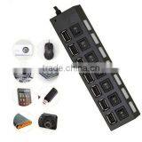 Details About 7 Port High Speed USB 2.0 Hub AC Power Adapter ON/OFF Switch thumbnail-1