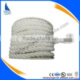 premium nylon polyester fiber ropes 3 strand twisted anchor rope with thimble