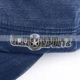 OEM Handsome Custom Fashion Washed Cotton Flat Top Military Style Caps thumbnail-4