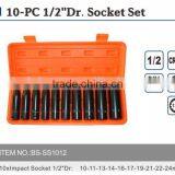 10pcs 1/2" Impact Socket Dr Socket Set Hand Tool Set Hardware Tool Set thumbnail-1