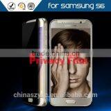 2015 New Hot Sell Privacy Screen Protector for Samsung s6 Protective Phone Film for Galaxy s6 Free Samples