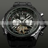 Fashion Black Tourbillon Mechanical Watch WM305