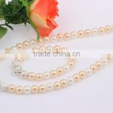High Quality Fashion Wholesale Women Wedding Jewellry Beads Faux Pearl Jewelry Set Necklace And Bracelet