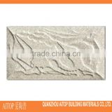 Standard size rough texture glazed ceramic wall tile cream