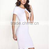2016 Woman Clothing Cheap Sexy White Knee Length Dresses thumbnail-3