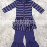 Classic Design Cute Baby Girl Cotton Cardigan 100% Cotton Kids Long Sleeve Cardigan With Triple Ruffle thumbnail-4