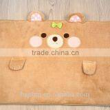 lovely cartoon embroidery with anti-slipping back bear design children mats