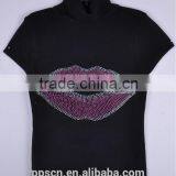 2015 New Arrival Fashion Turtleneck Lip Decoration Short Sleeve Pullover Hoodie, Cashmere Pullover Sweter Wholesale China