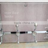 High End New Designed Elegant Decorative Cream Agate Over the Door Hooks 4 Dual Hooks