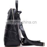 High Quality Korean Style Black Woman Leather Leisure Backpack Quality Choice thumbnail-3
