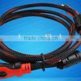 Long Customized 1.4v Male to Male HDMI Cable With Braiding and Magnetic Rings thumbnail-3