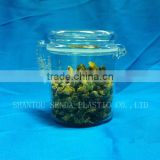 buckle sealing jar, plastic container with buckle cover, 300ml acrylic bottle