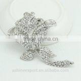 Bridal Beautiful Honorable Rose Flower Rhinestone Brooch/handmade Rhinestone Brooch thumbnail-1