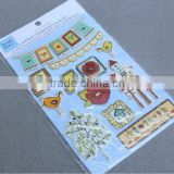 latest design colorful waterproof double layer label stickers for promotion gifts
