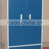 Two Part Steel Blue Door Wardrobe