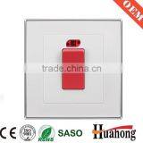 White pc TV Wall Socket With Silver Frame thumbnail-5