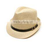 Beige Women Summer Sun Hat Wide Brim Straw Natural thumbnail-3