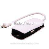 New 2 Ports Usb Hub Usb 3.1 Type C Hub With 1 Port RJ45 Gigabit Ethernet Lan Adapter 10/100/1000 Mbps thumbnail-2
