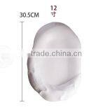 Porcelain White Dinner Irregular Plate for Restaurant thumbnail-4
