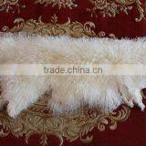 White Color Mongolian Sheep Fur Skin / Long Haired Sheep Fur Skin Quality Choice thumbnail-4