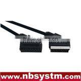 21 Pin Scart Plug Male to Scart Jack Female Cable 1.5m