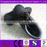 PU Injected Black Embossed Safety Shoes for Crews thumbnail-3