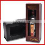 2014 Custom Wholesale Black Cardboard Packaging Paper Wine Box With Great Low Prices