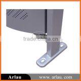 BS01c Arlau Durable Single Outdoor Metal Trash Bin With Ashtray thumbnail-3