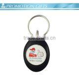 Promotion Plastic Coin Holder Trolly Keychain With Magnet