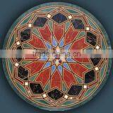 Marble Inlay Flooring , Marble Medallion , Stone Mosaic Medallion