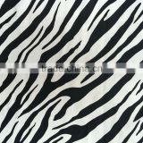 Stretch zebra-stripe designs 210d 100% Polyester viscose spandex fabric for Dress, Sportswear