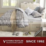 90gsm 100% polyester A and B pattern printed deep pocket bed comforter cover sets