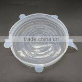 New Wholesale FDA Food Grade Bpa Free Clear 6 Sizes Container Replacement Reusable as Seen on tv Silicone Stretch Lid thumbnail-5