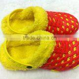 New Winter Plastic Clogs With Fur Lining thumbnail-1