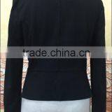 Newest Fashion Girls Pig Suede Jacket Dyed Color With Square Shaped Hole thumbnail-2