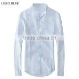 15PKST01 2014-15 Men's Plain Colour Pure Linen Shirt
