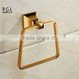 Price Bathroom Accessories Gold Painting Zinc Alloy Square Towel Ring