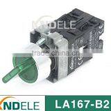 Waterproof Rotary Switch,2 or 3 Position Selector Switches With Light Led Silver Contact Grade A LA167-B2-BK