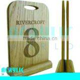 a5 Wooden Clipboard Menu Holders for Restaurant
