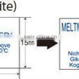 Fresh food safety check label/Low temperature indicator/15, 20, 25, 30 deg.C