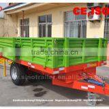 Truck Trailer Use and Steel Material Tractor Tipper Trailer thumbnail-3