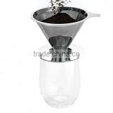 Metal Material and Coffee Filter Baskets Coffee & Tea Tools Type Gold Pour Over Coffee Dripper