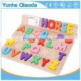 High Quality Wood Toy Alphabet Learning Puzzle for Preschool Children thumbnail-2